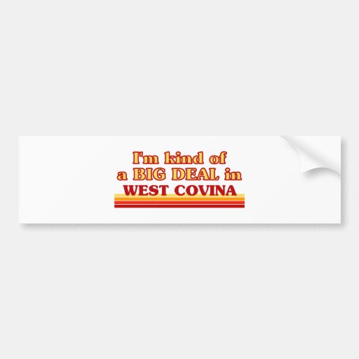 WEST COVINA BUMPER STICKERS