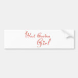 West Covina Girl tee shirts Bumper Stickers