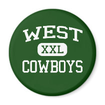West - Cowboys - High - Minneapolis Minnesota magnets by customteamsportswear West - Cowboys - High - Minneapolis Minnesota magnets