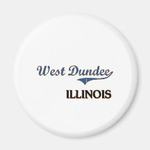 West Dundee Illinois City Classic Refrigerator Magnet