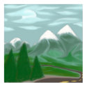West Elks Moonlight print