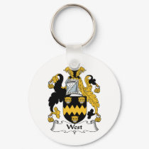West Family Crest keychains by coatsofarms West Family Crest keychains
