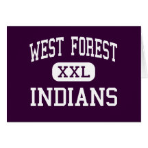 West Forest - Indians - High - Tionesta Greeting Card