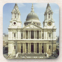 West front of St. Paul's Cathedral, designed by Si Beverage Coasters