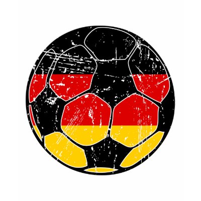 West Germany Soccer Ball Tee Shirts by SoccerCentral