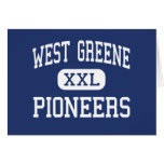 West Greene Pioneers Middle Waynesburg Greeting Card