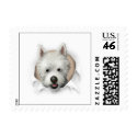 West Highland Terrier Busting Out - Customized postage