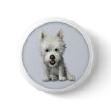 West Highland Terrier Button button