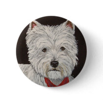 WEST HIGHLAND TERRIER BUTTON