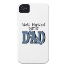 West Highland Terrier DAD iPhone 4 Covers