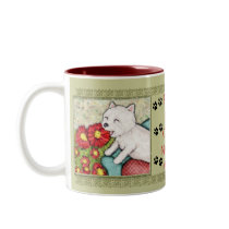 West Highland Terrier Dog Mom Coffee Mug by jamiecreates1 West Highland Terrier Dog Mom Coffee Mug