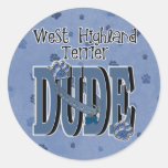 West Highland Terrier DUDE Sticker