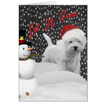 West Highland Terrier Let It Snow Cards
