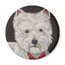 WEST HIGHLAND TERRIER MAGNET magnets