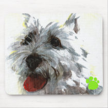 West Highland Terrier mousepads by dogdaysofpainting West Highland Terrier mousepads