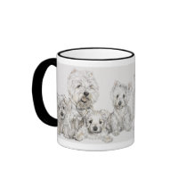 West Highland Terrier mugs