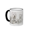 West Highland Terrier mugs by BarbBarcikKeith West Highland Terrier mugs