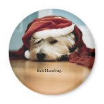 West Highland Terrier Santa Hat Christmas Westie Fridge Magnets