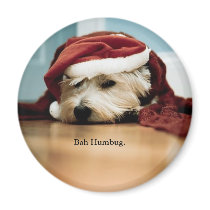 West Highland Terrier Santa Hat Christmas Westie magnets