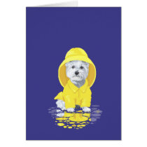 West Highland White Terrier April Showers Card