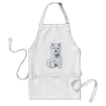 West Highland White Terrier aprons