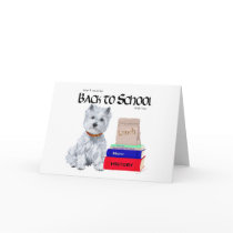 West Highland White Terrier Back to School Greeting Cards