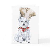 West Highland White Terrier Chef Greeting Card