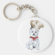 West Highland White Terrier Chef Key Chains