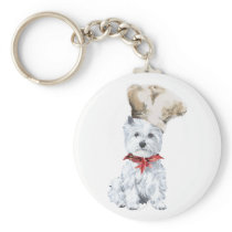 West Highland White Terrier Chef Key Chains