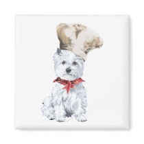 West Highland White Terrier Chef Magnet