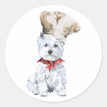 West Highland White Terrier Chef Sticker
