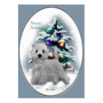 West Highland White Terrier Christmas Gifts business cards by DogsByDezign West Highland White Terrier Christmas Gifts business cards