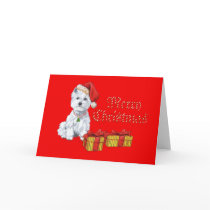West Highland White Terrier Christmas Gifts cards
