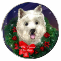 West Highland White Terrier Christmas Ornament photo sculptures