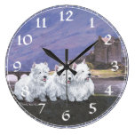 West Highland White Terrier Clock