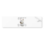 West Highland White Terrier History Design Bumper Sticker