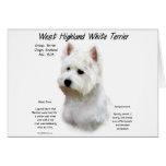West Highland White Terrier History Design cards