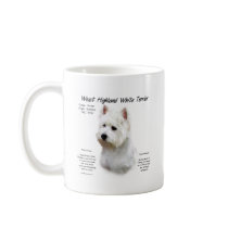 West Highland White Terrier History Design Mug