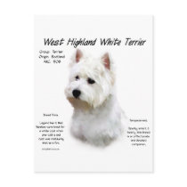West Highland White Terrier History Design Postcards