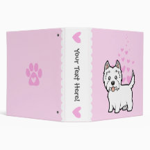 West Highland White Terrier Love Binder