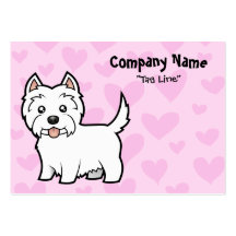 West Highland White Terrier Love Business Card Template