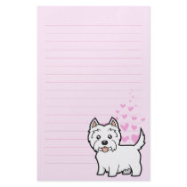 West Highland White Terrier Love Custom Stationery