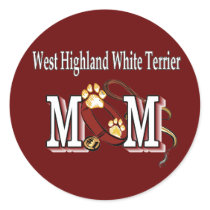 West Highland White Terrier Mom Gifts stickers by DogsByDezign West Highland White Terrier Mom Gifts stickers