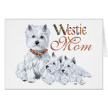 West Highland White Terrier Mom & Pups Card