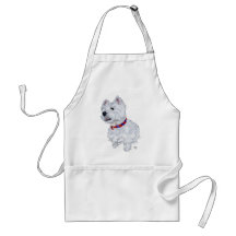 West Highland White Terrier Patriotic Aprons