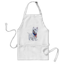 West Highland White Terrier Patriotic Aprons