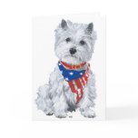 West Highland White Terrier Patriotic cards