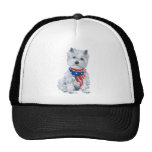 West Highland White Terrier Patriotic Mesh Hat