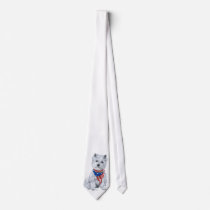 West Highland White Terrier Patriotic Custom Ties