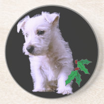 West Highland White Terrier Puppy Coaster